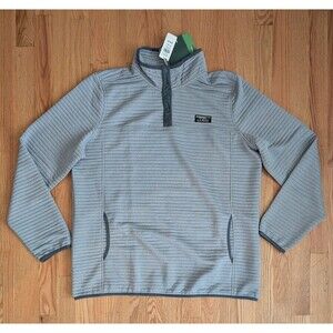 LL Bean Airlight Knit Jacket Pullover Womens XL TALL quilted 1/4 Snap Logo NWT
